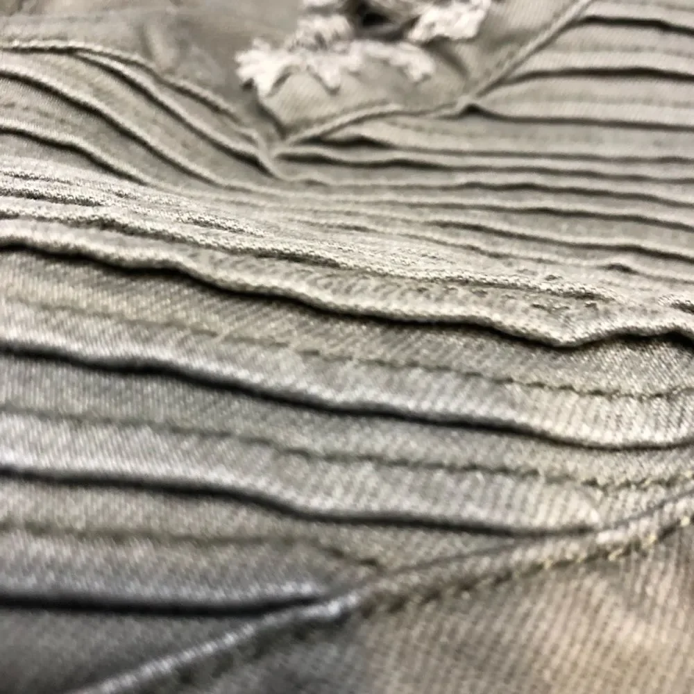 DIVIDED MILITARY GREEN BIKER Moto SKINNY JEANS 29 - Picture 2 of 8